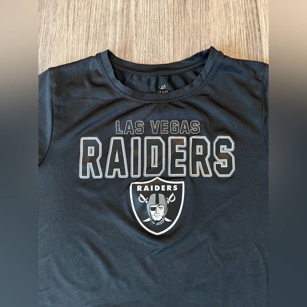 Boys Las Vegas Raiders Black T-Shirt - Picture 2 of 5